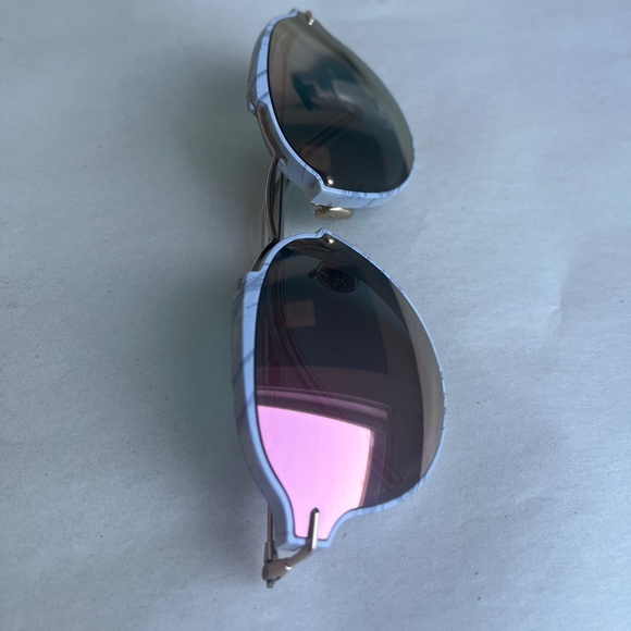 RARE Christian Dior Sunglasses‎ Round Mirrored Eclat GBZ0J 60mm Frame Pink Gold - Picture 15 of 16
